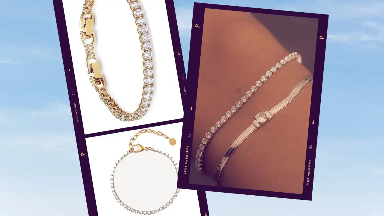 Swarovski Tennisarmband Ros&eacute;gold Styling Ideen