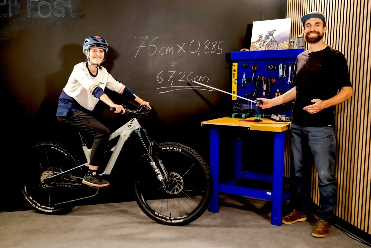 Fahrrad Gr&ouml;&szlig;enberatung Schrittl&auml;nge messen
